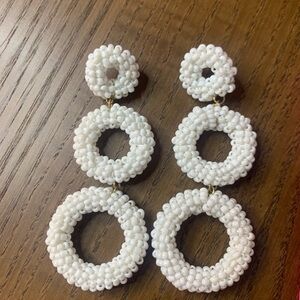 PRELOVED TRIPLE LAYER BEADED EARRINGS